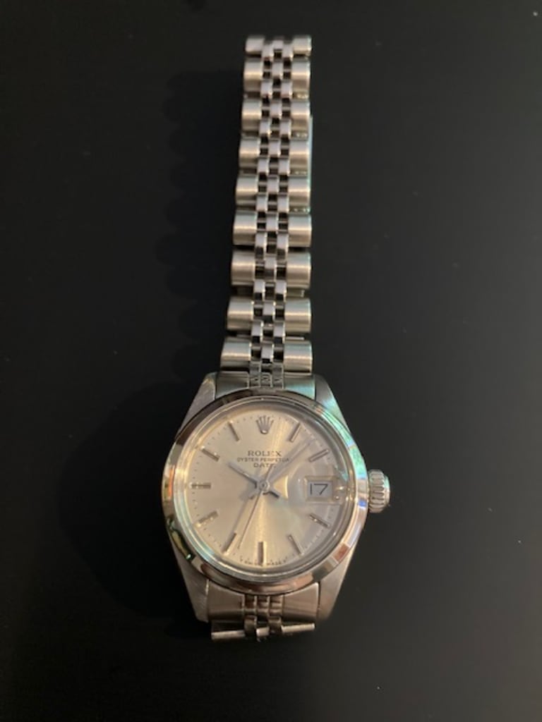Rolex Lady Date 6916 (1977, Silver Dial, Jubilee Bracelet, Box)