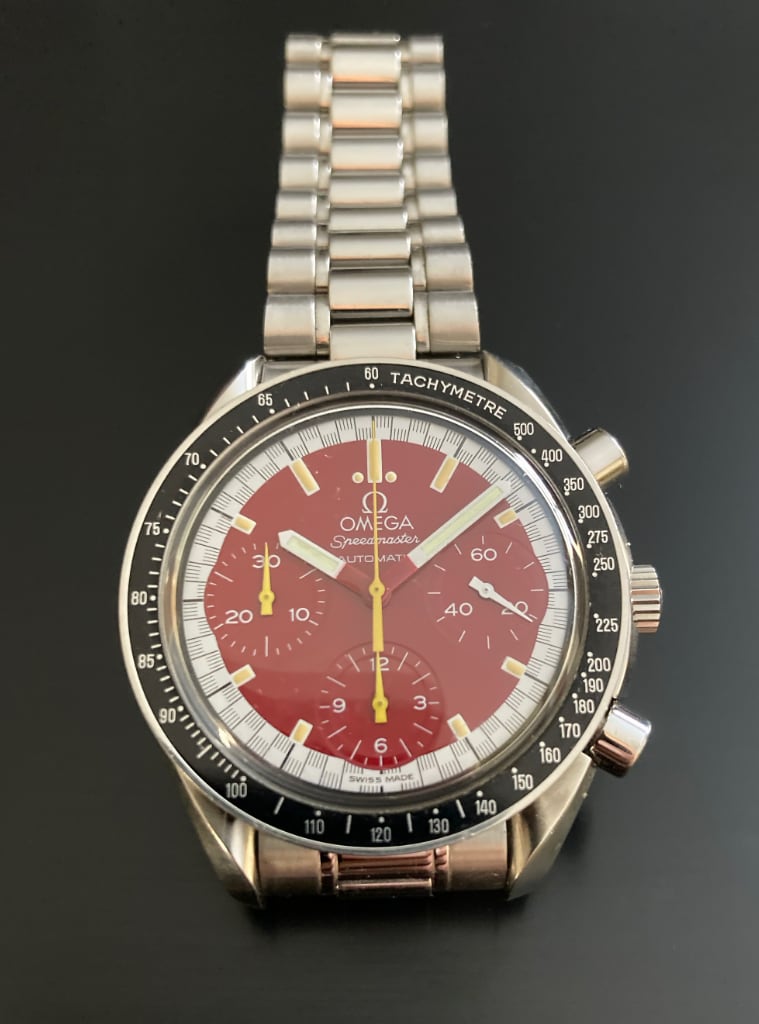 Omega Speedmaster Michael Schumacher “Ferrari Red” Dial — Ref. 3810.61.41 (Full Set)